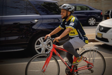 Josh, enjoying the ride.